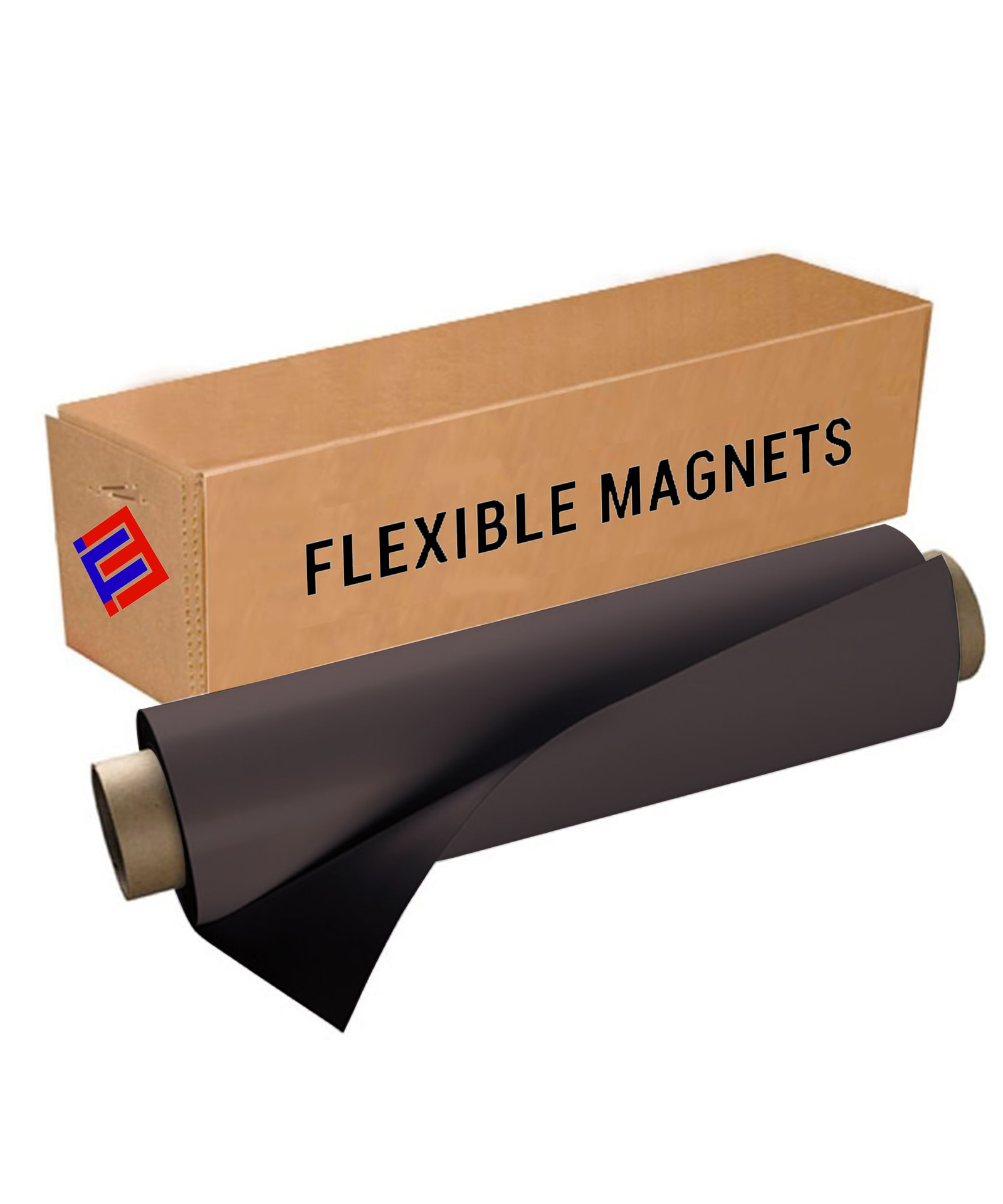 Flexible Magnet Roll - Black - 20 Mil.